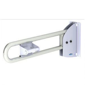 1055-FTS - Swing Up Grab Bar Stainless Steel With Toilet Tissue Dispenser
