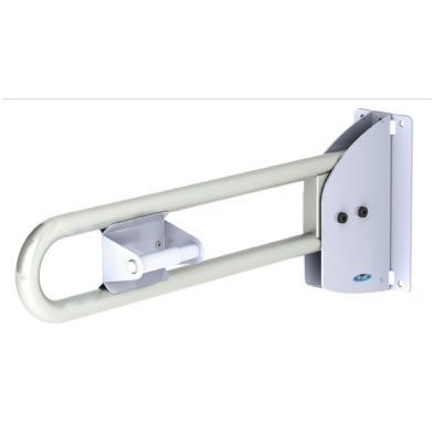 1055-FTS - Swing Up Grab Bar Stainless Steel With Toilet Tissue Dispenser